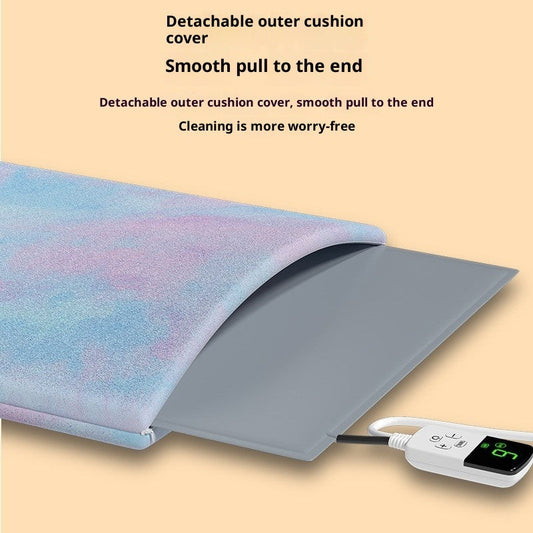 KFX-0804797 Electric Heating Pad for Pets - Waterproof Tie-Dyed Rabbit Hair Blanket, 30x40cm, 45x45cm, 45x70cm