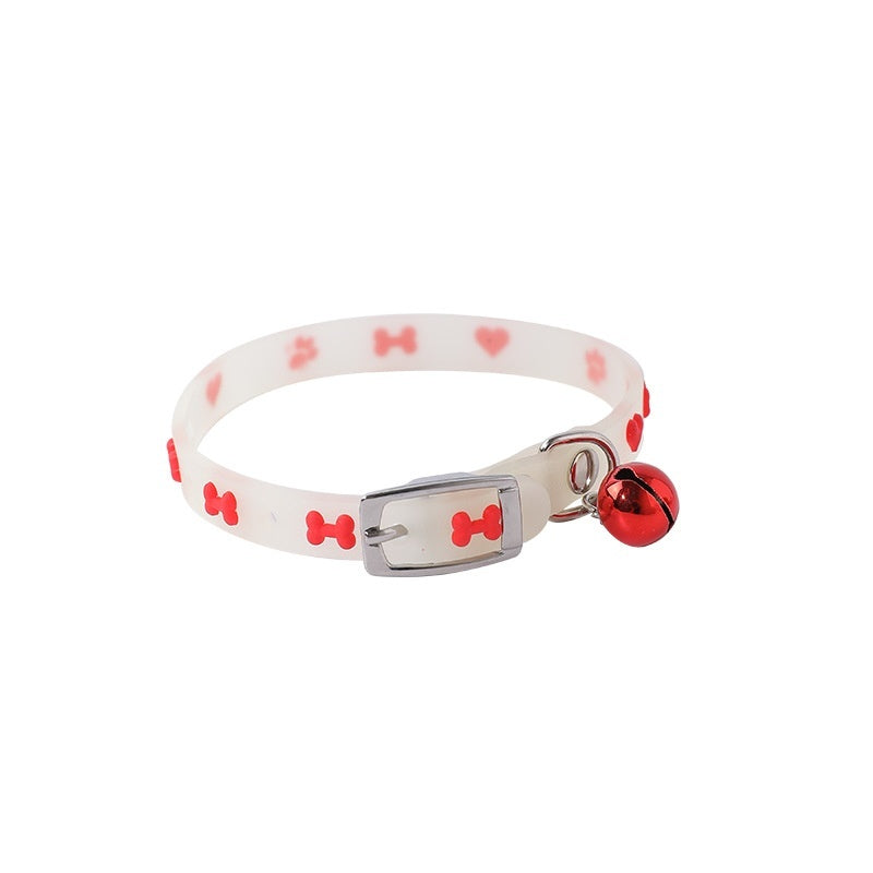 KFX-0804925 Glow-in-the-Dark Adjustable Pet Collar for Cats - Various Styles Available