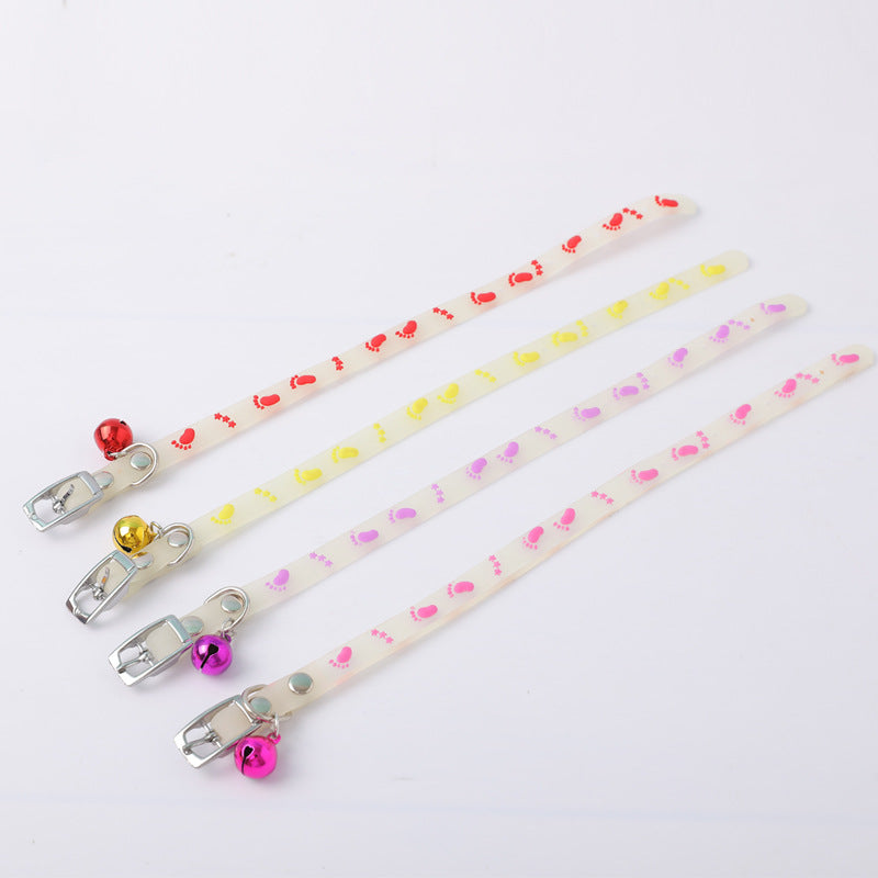 KFX-0804925 Glow-in-the-Dark Adjustable Pet Collar for Cats - Various Styles Available
