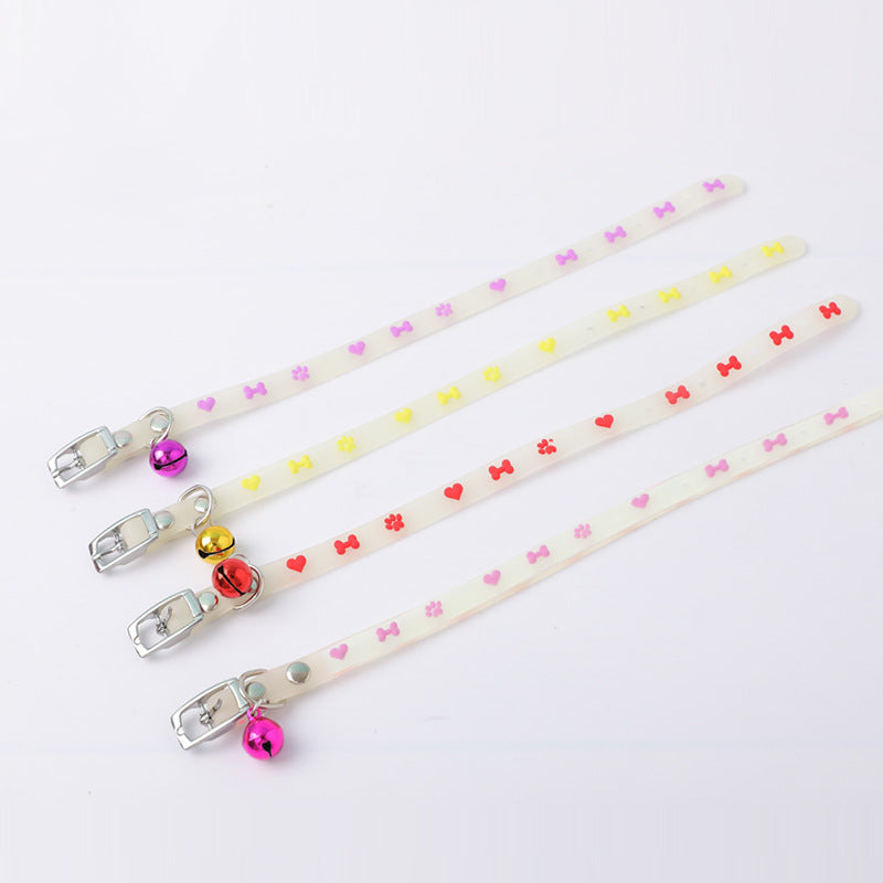 KFX-0804925 Glow-in-the-Dark Adjustable Pet Collar for Cats - Various Styles Available