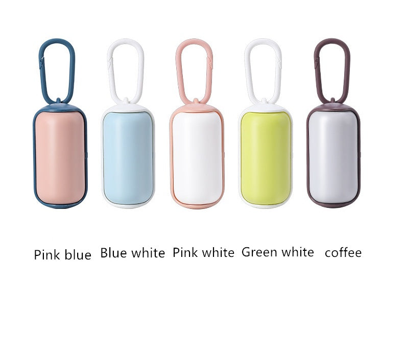 KFX-0805181 Portable Pet Waste Bag Dispenser - Mini ABS Garbage Holder for Dogs and Cats