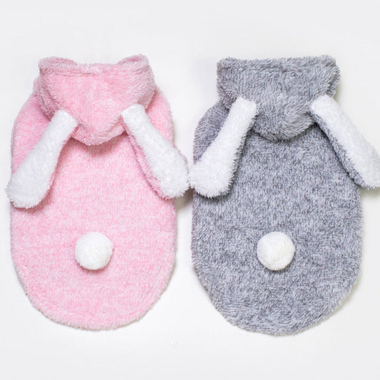 KFX-0811069 Casual Solid Color Double-Sided Velvet Dog Clothing for All Sizes