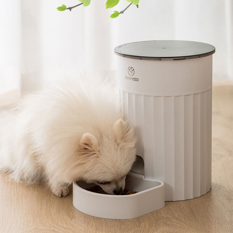 KFX-0814653 Automatic Cat Feeder with WiFi Connectivity - White, PP Material