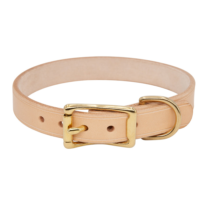 KFX-0816445 Custom Handcrafted Leather Dog Tag Holder with Brass Accents