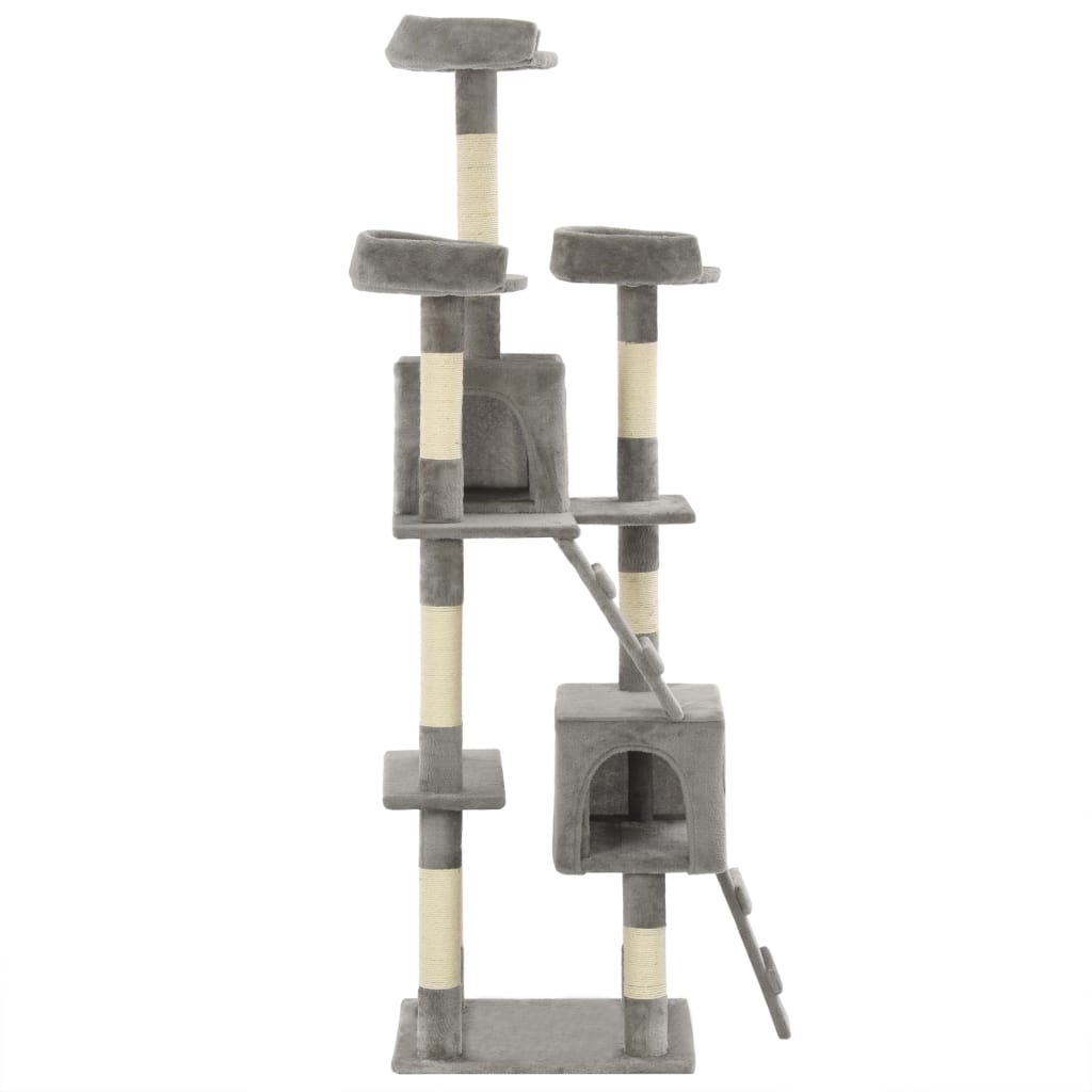 KFX-0817725 Luxury Cat Tree with Sisal Scratching Posts, Cozy Hideaways, 170 cm Height