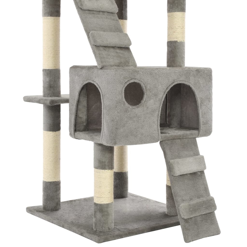KFX-0817725 Luxury Cat Tree with Sisal Scratching Posts, Cozy Hideaways, 170 cm Height