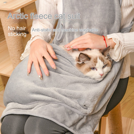 KFX-0818493 Comfy Leaky Foot Cat Jumpsuit in Multiple Colors for Cozy Cuddles