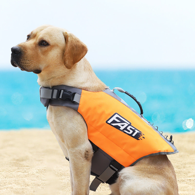 KFX-0818621 Reflective Dog Life Jacket for Swimming Training, Suitable for Medium and Large Dogs