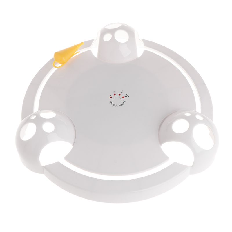 KFX-0819261 Auto-Rotating Electric Cat and Mouse Play Turntable Toy, Durable ABS Material, 0.68 Weight