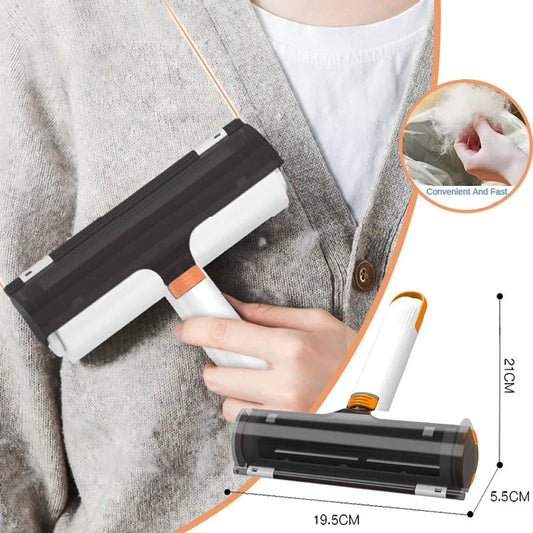 KFX-0820029 2 in 1 Portable Washable Pet Hair Removal Brush for Effortless Cleaning