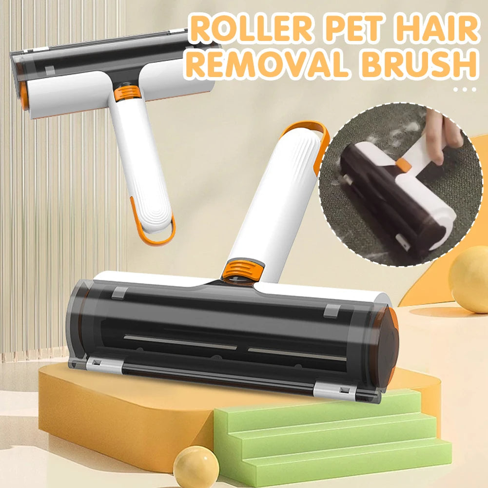KFX-0820029 2 in 1 Portable Washable Pet Hair Removal Brush for Effortless Cleaning