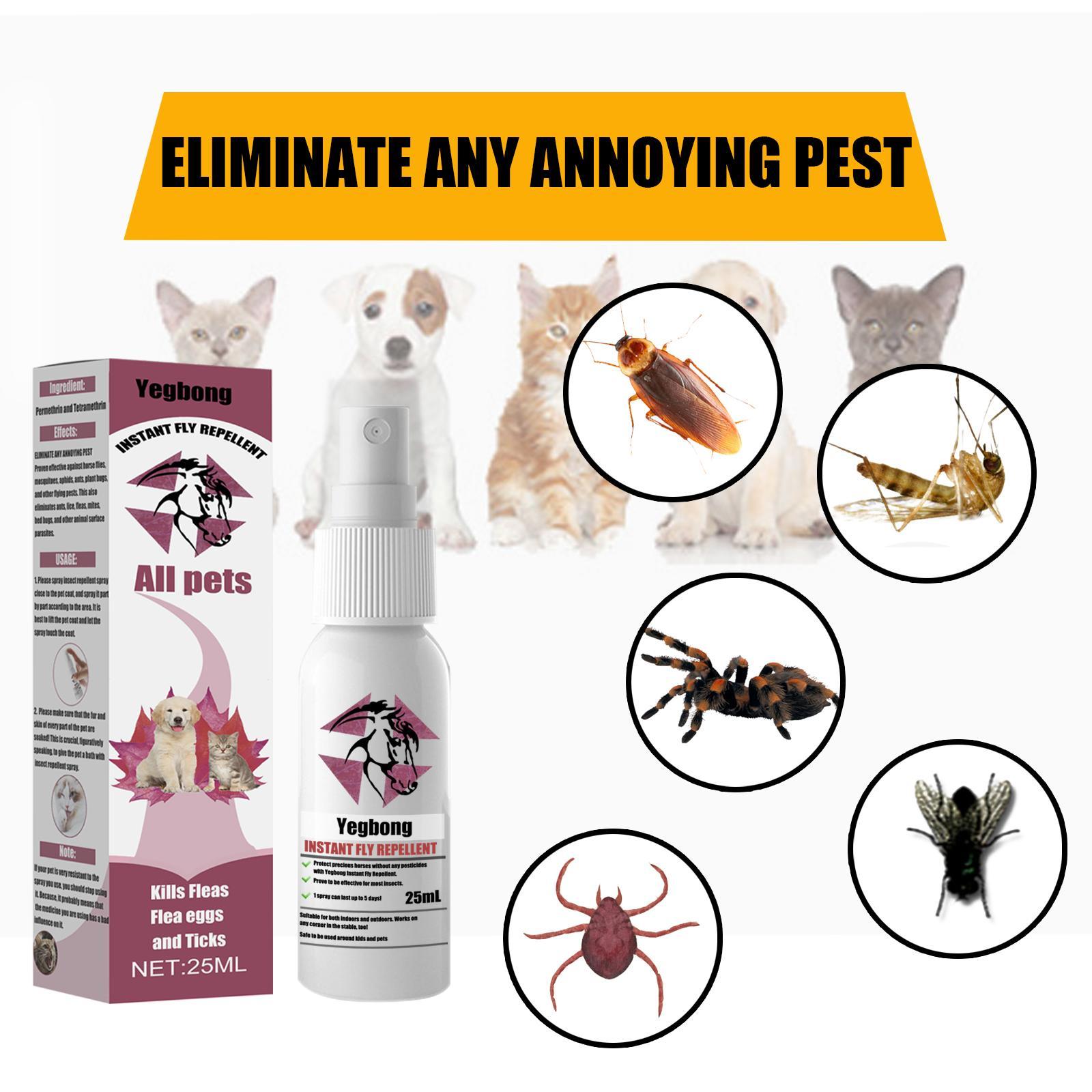 KFX-0822077 Pet Flea and Tick Removal Itching Spray for Cats and Dogs – Effective Pest Control for Indoor and Outdoor Use