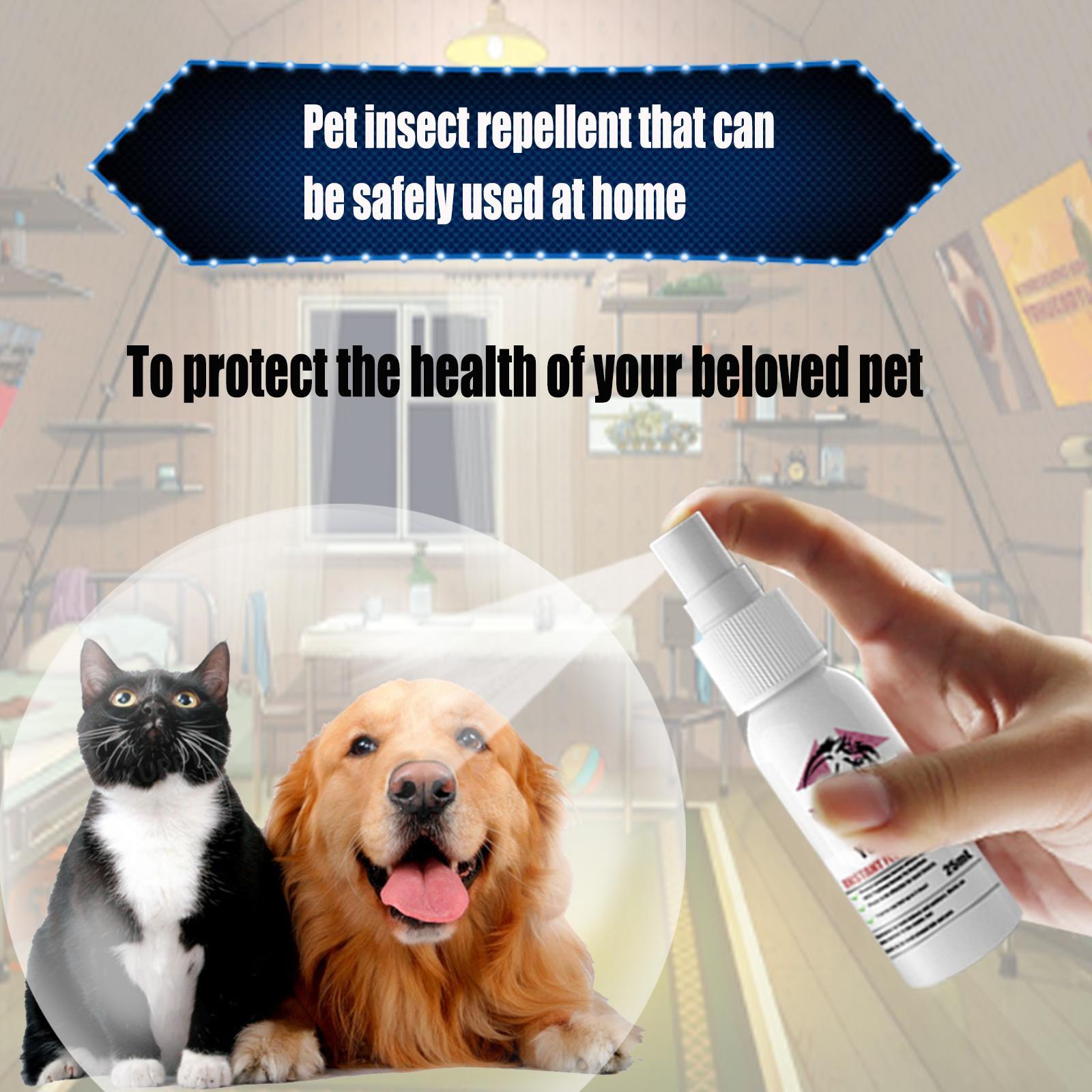 KFX-0822077 Pet Flea and Tick Removal Itching Spray for Cats and Dogs – Effective Pest Control for Indoor and Outdoor Use
