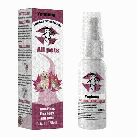 KFX-0822077 Pet Flea and Tick Removal Itching Spray for Cats and Dogs – Effective Pest Control for Indoor and Outdoor Use