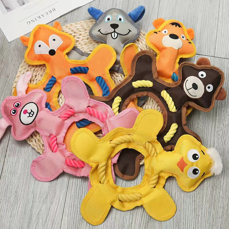 KFX-0822845 Tear-Resistant Plush Pet Toy for Dogs and Cats - Multiple Designs Available, 33 x 25 CM