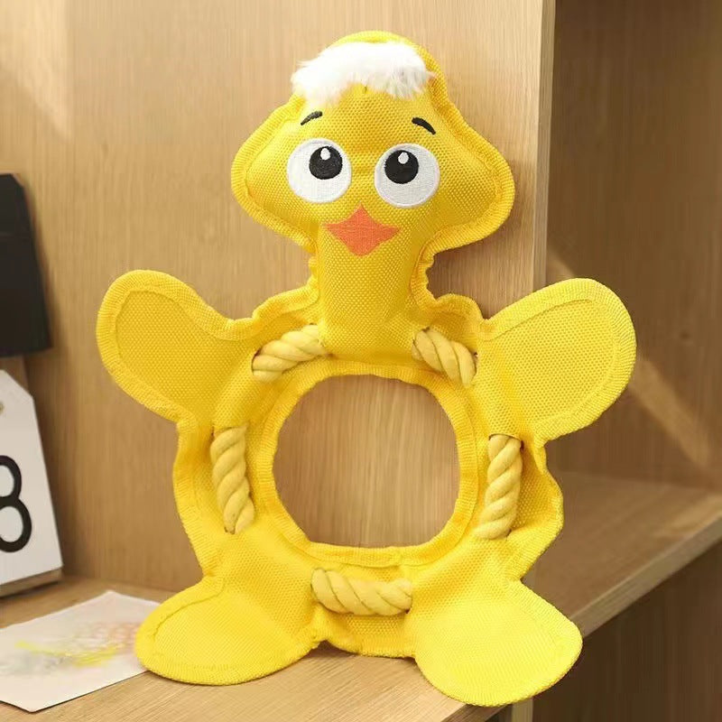 KFX-0822845 Tear-Resistant Plush Pet Toy for Dogs and Cats - Multiple Designs Available, 33 x 25 CM
