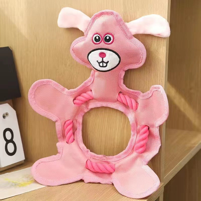 KFX-0822845 Tear-Resistant Plush Pet Toy for Dogs and Cats - Multiple Designs Available, 33 x 25 CM