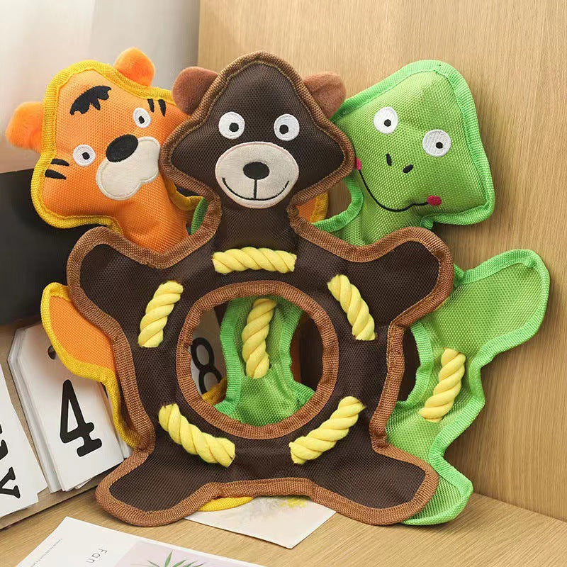 KFX-0822845 Tear-Resistant Plush Pet Toy for Dogs and Cats - Multiple Designs Available, 33 x 25 CM