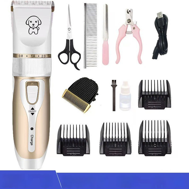 KFX-0826045 Electric Pet Clipper for Cats and Dogs with Stainless Steel Ceramic Blades and Accessories