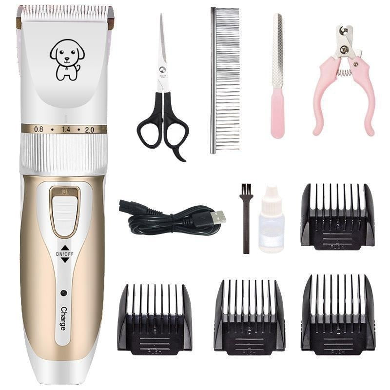 KFX-0826045 Electric Pet Clipper for Cats and Dogs with Stainless Steel Ceramic Blades and Accessories