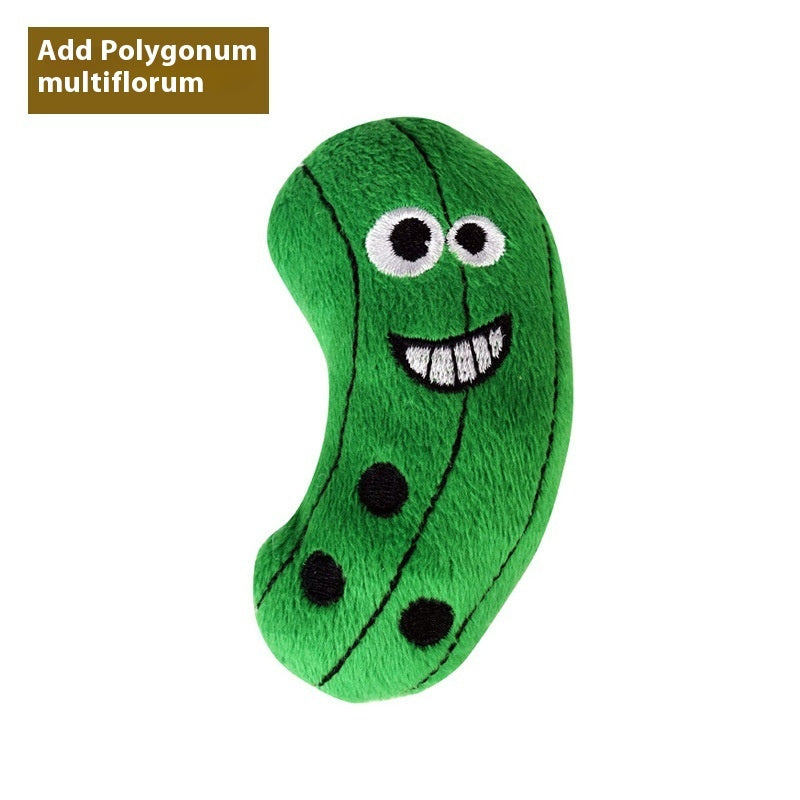 KFX-0828605 Catnip Plush Toy with Polygonum Multiflorum Design for Molar Chewing and Play