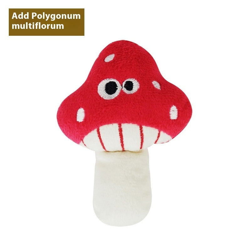 KFX-0828605 Catnip Plush Toy with Polygonum Multiflorum Design for Molar Chewing and Play