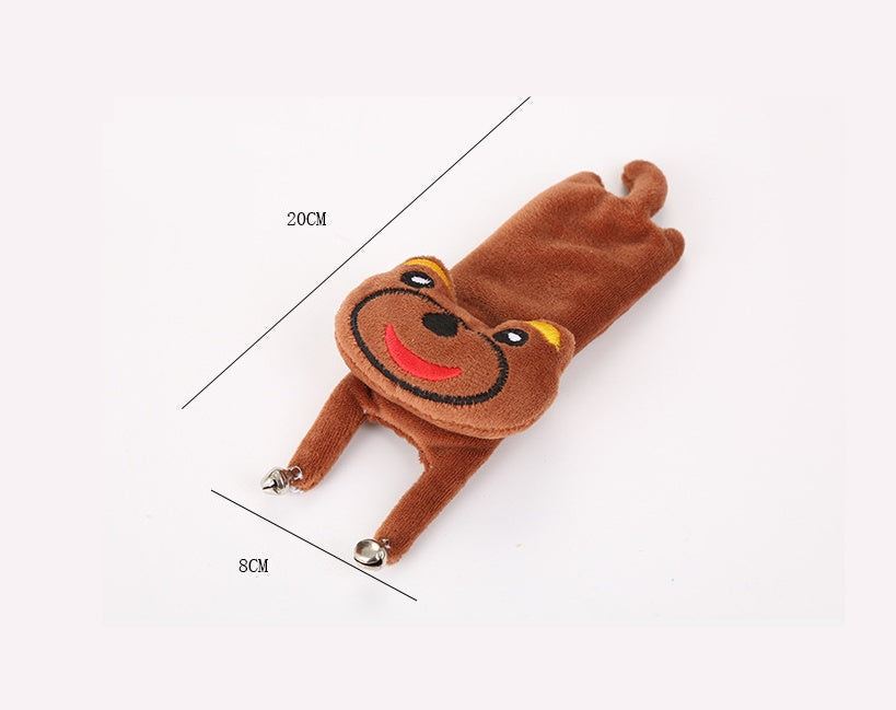 KFX-0829629 Cute Plush Cat, Rabbit, and Red Panda Toys with Bell Sound – Perfect for Playful Pets