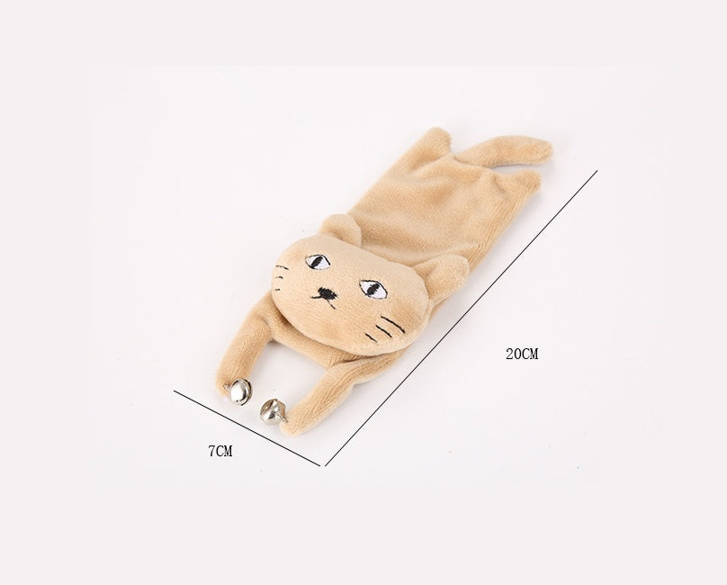 KFX-0829629 Cute Plush Cat, Rabbit, and Red Panda Toys with Bell Sound – Perfect for Playful Pets