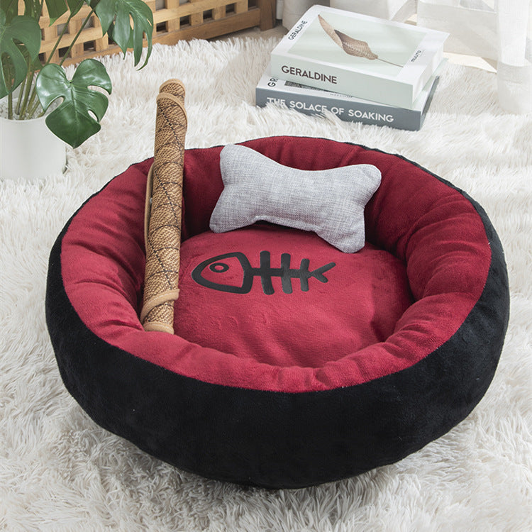 KFX-0830013 Pet Summer Warm Kennel - Comfortable Cloth Pet House for All Seasons