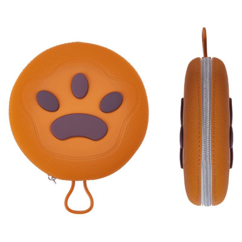 KFX-0830141 Integrated Folding Pet Double Bowl with Eco-Friendly Silicone in Brown, Beige, Pink, and Rice Colors