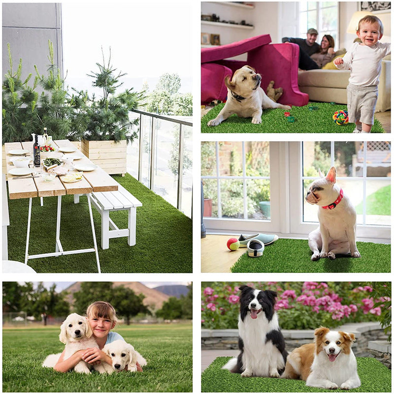 KFX-0831805 Pet Lawn Mat Professional Toilet – Black Base, Multiple Sizes Available (40x60cm, 50x70cm, 70x90cm, 80x100cm) for Dogs