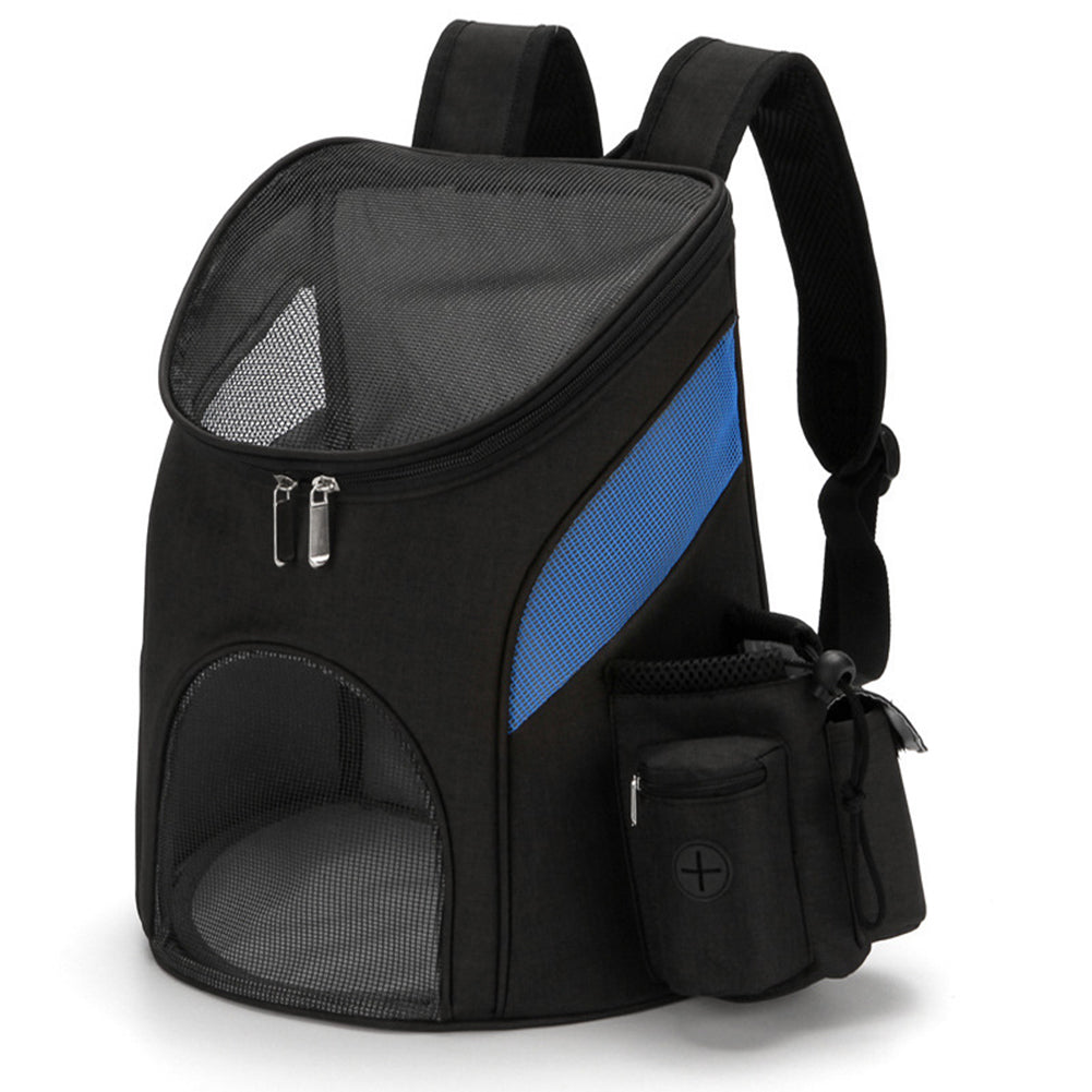 KFX-0832189 Foldable Mesh Pet Backpack with Durable Zipper and Adjustable Straps