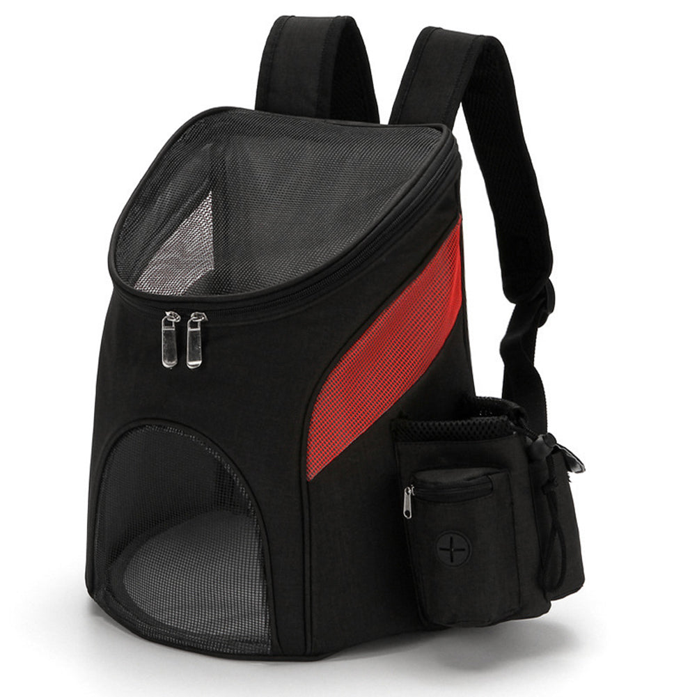 KFX-0832189 Foldable Mesh Pet Backpack with Durable Zipper and Adjustable Straps