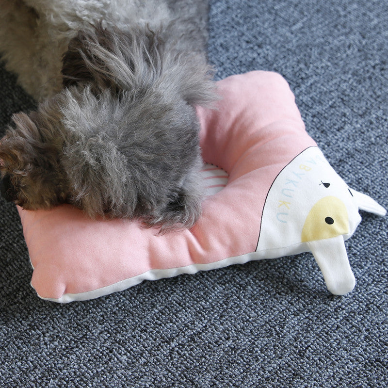 KFX-0835773 Cozy Cat and Dog Sleeping Mat - Oval Pig Pillow & Square Dog Pillow Options