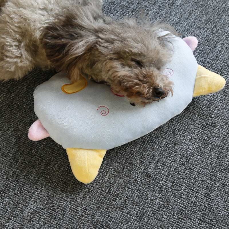 KFX-0835773 Cozy Cat and Dog Sleeping Mat - Oval Pig Pillow & Square Dog Pillow Options