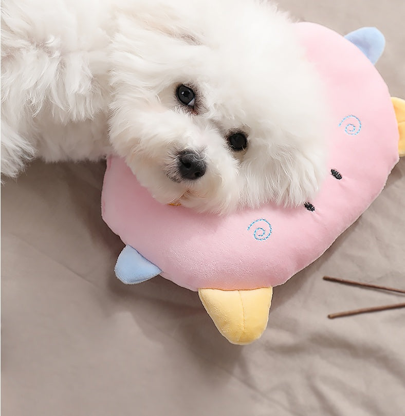 KFX-0835773 Cozy Cat and Dog Sleeping Mat - Oval Pig Pillow & Square Dog Pillow Options