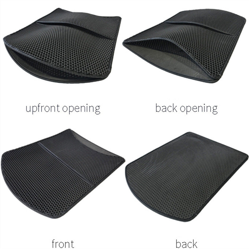 KFX-0837565 Folding Sand Pad Cat Scratch and Massage Cushion - Large 75x58cm, Black or Beige