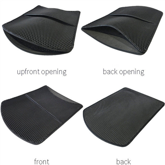 KFX-0837565 Folding Sand Pad Cat Scratch and Massage Cushion - Large 75x58cm, Black or Beige
