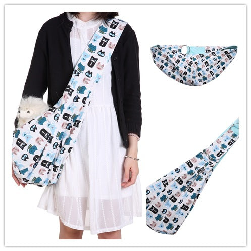 KFX-0837949 Breathable Polyester One-Shoulder Pet Carrier Bag for Dogs