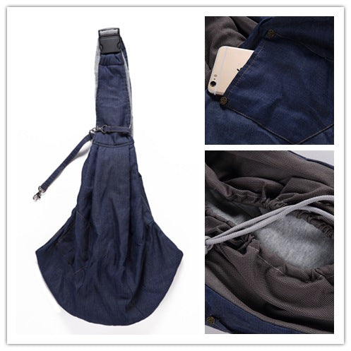 KFX-0837949 Breathable Polyester One-Shoulder Pet Carrier Bag for Dogs