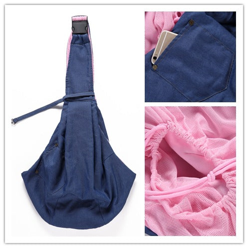 KFX-0837949 Breathable Polyester One-Shoulder Pet Carrier Bag for Dogs