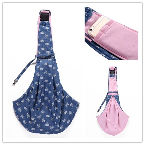 KFX-0837949 Breathable Polyester One-Shoulder Pet Carrier Bag for Dogs