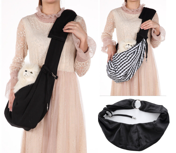 KFX-0837949 Breathable Polyester One-Shoulder Pet Carrier Bag for Dogs