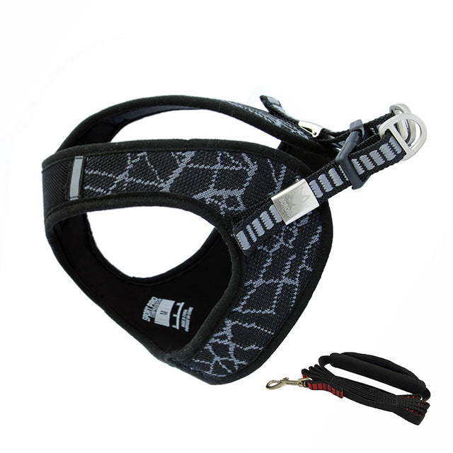 KFX-0840765 Comfortable Breathable Dog Chest Strap with Reflective Features - V8 Model, Available in Sizes XS-L
