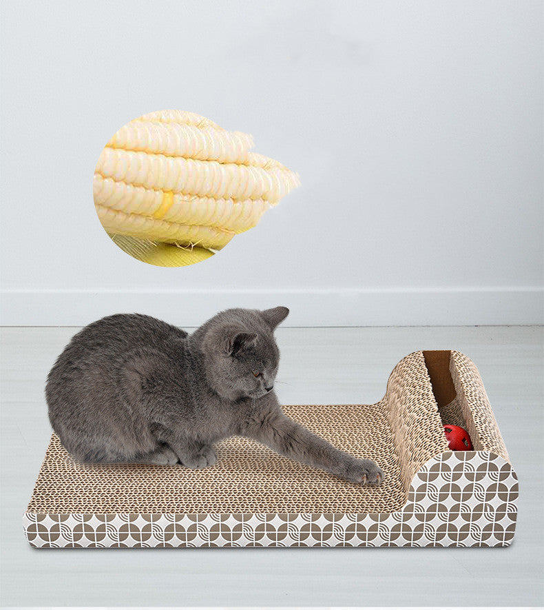 KFX-0847421 Corrugated Cat Scratching Board for Claw Grinding - Vertical & Circular Design