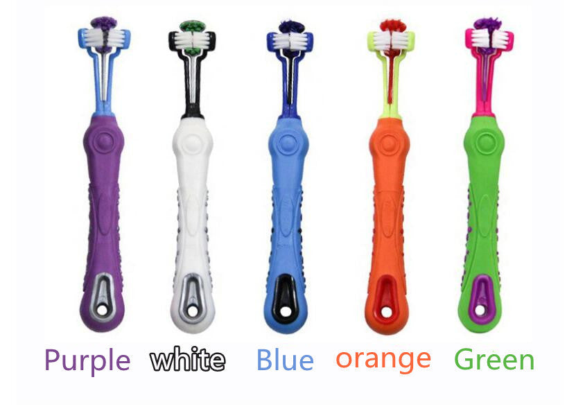 KFX-0848061 Pet Dental Supplies Double-Headed Toothbrush for Effective Teeth Cleaning