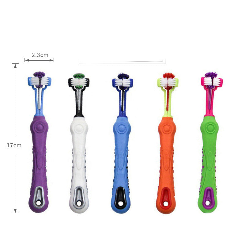 KFX-0848061 Pet Dental Supplies Double-Headed Toothbrush for Effective Teeth Cleaning