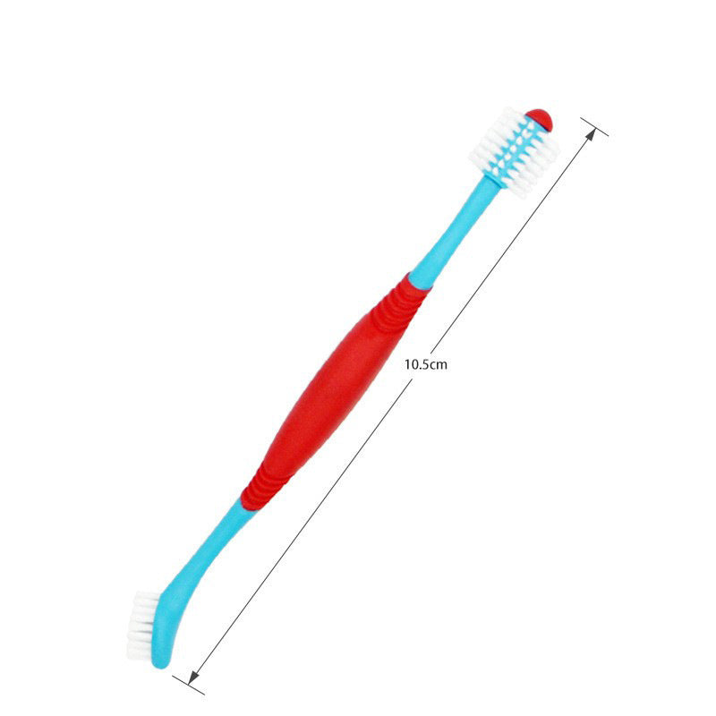 KFX-0848061 Pet Dental Supplies Double-Headed Toothbrush for Effective Teeth Cleaning