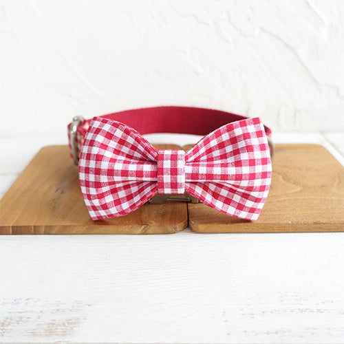 KFX-0849213 Stylish Polyester Pet Collar Bow Tie Set with Leash