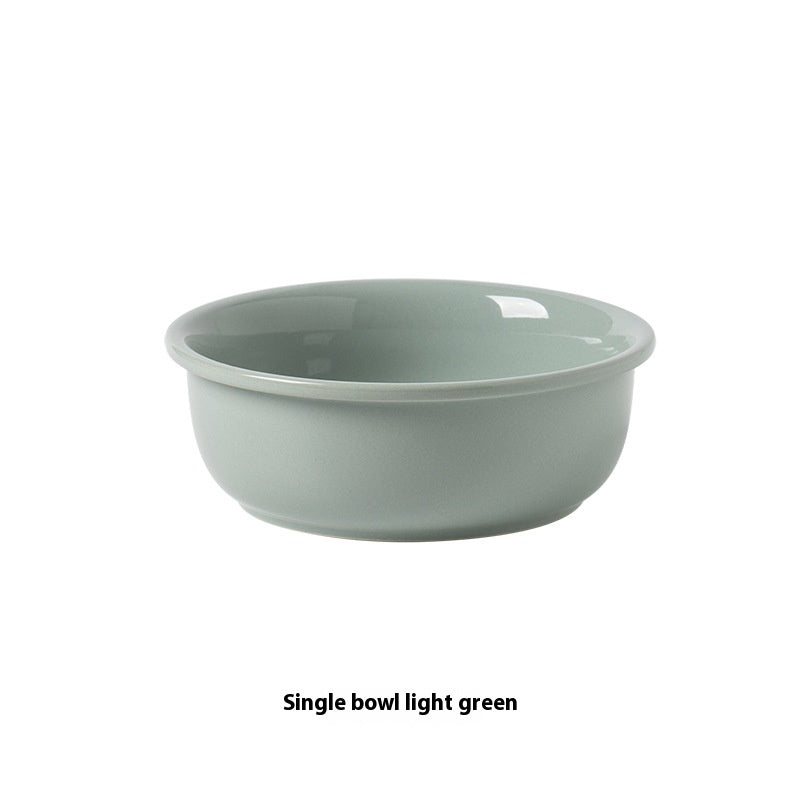 KFX-0853181 Ceramic Pet Bowls with Iron Rack – Double and Single Options Available in Multiple Colors